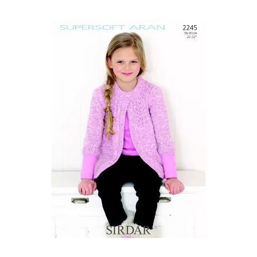 Sirdar 2245 Supersoft Aran Cardigan