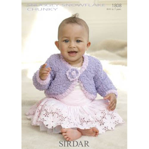 Sirdar 1808 Snowflake Chunky Cardigan