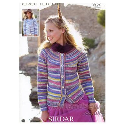 Sirdar 9252 Crofter Dk Yoke Cardigan