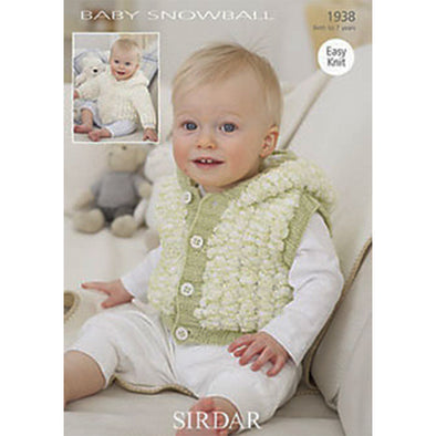 Sirdar 1938 Baby Snowball Vest