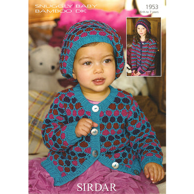 Sirdar 1953 Baby Bamboo Sweater and Cap