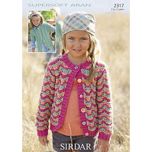 Sirdar 2317 Supersoft Aran Cardigan