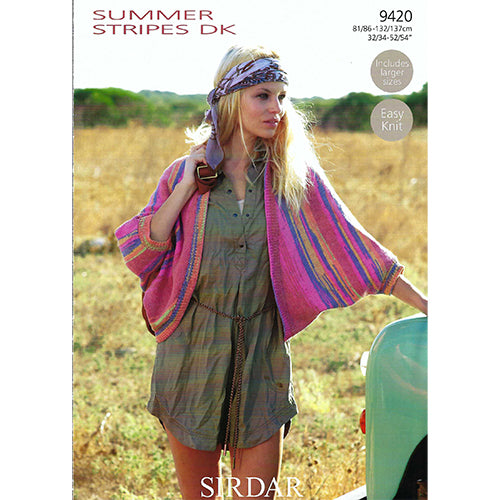 Sirdar 9420 Summer Stripes DK Shrug