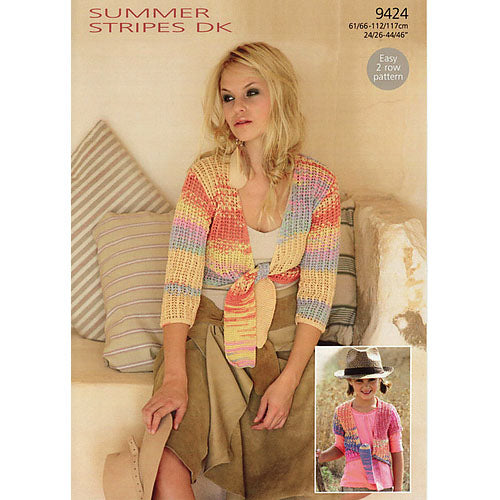 Sirdar 9424 Summer Stripes Bolero