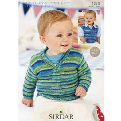 Sirdar 1220 Smiley Stripes Sweater