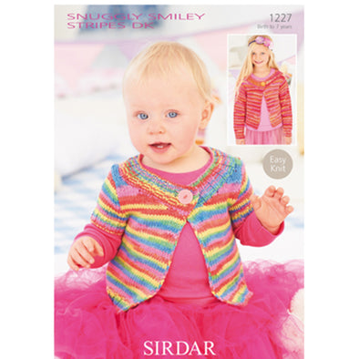 Sirdar 1227 Smiley Stripes Cardigan