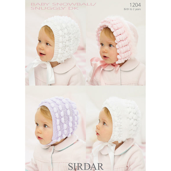Sirdar 1204 Baby Snowball Cap
