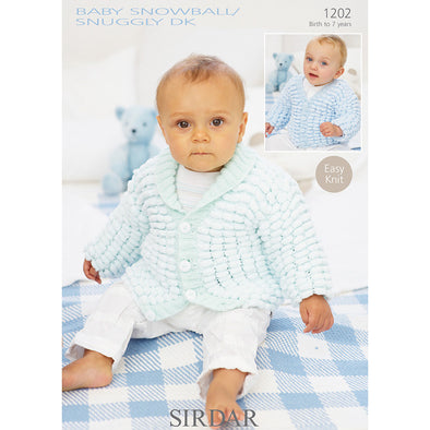 Sirdar 1202 Baby Snowball Cardigan