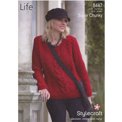 Stylecraft 8447 Super Chunky Sweater