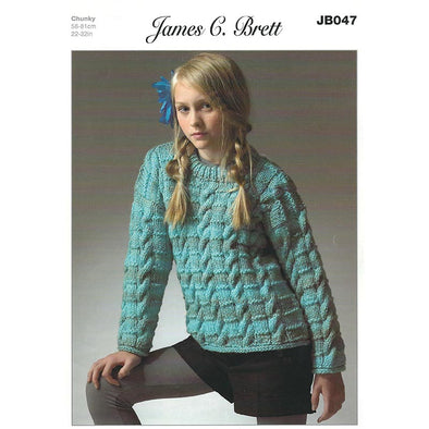 JB047 Marble Chunky Sweater