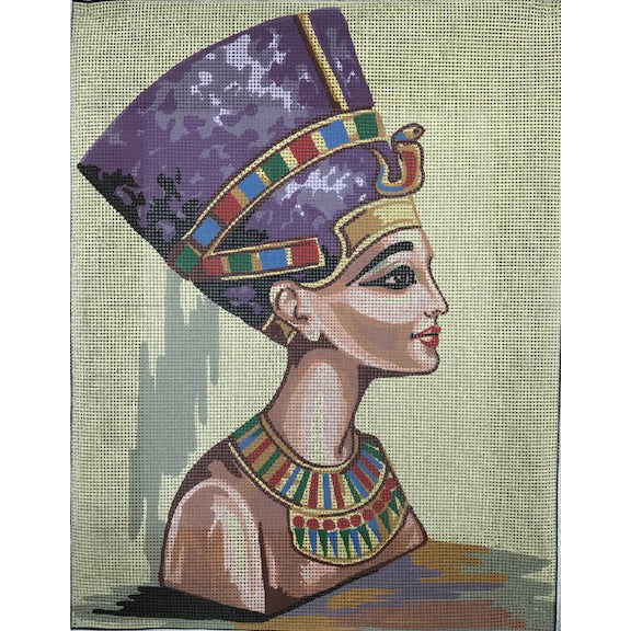 Collection D'Art 11.154 Nefertiti Egyptain Bust - Needlepoint