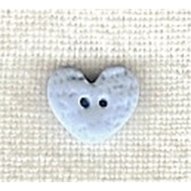 SB005BLS Heart Blue stipple Small