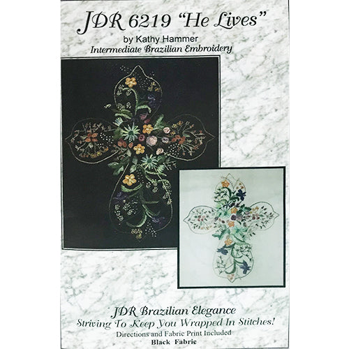 JDR 6219B He Lives Black Fabric
