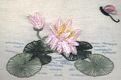 JDR 124 Water Lily Brazilian Embroidery