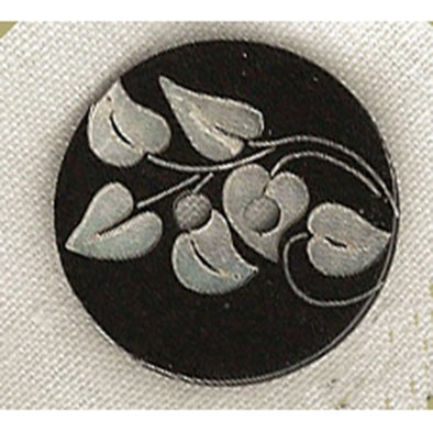 Button 14415/36 Black Etched 20mm