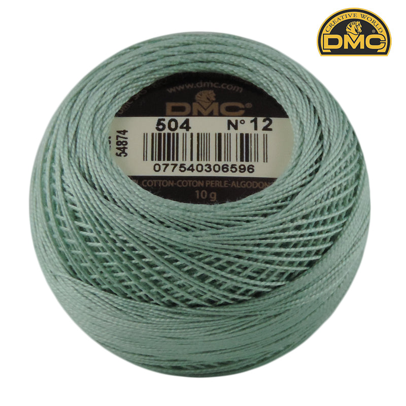 Perle 12  504 Blue Green Very Lightt