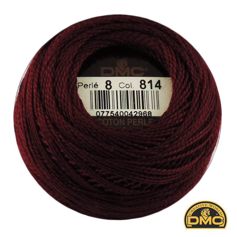 Perle  8  814 Garnet  Dark