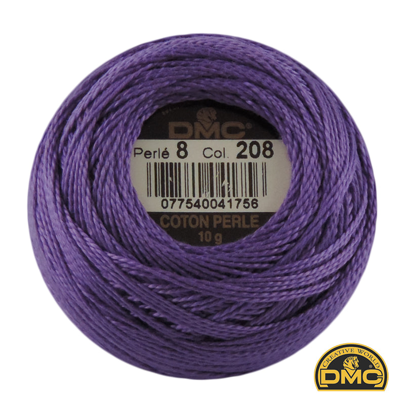 Perle  8  208 Lavender Very Dark