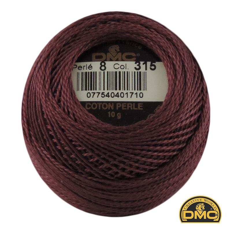 Perle  8  315 Antique Mauve Very Dark