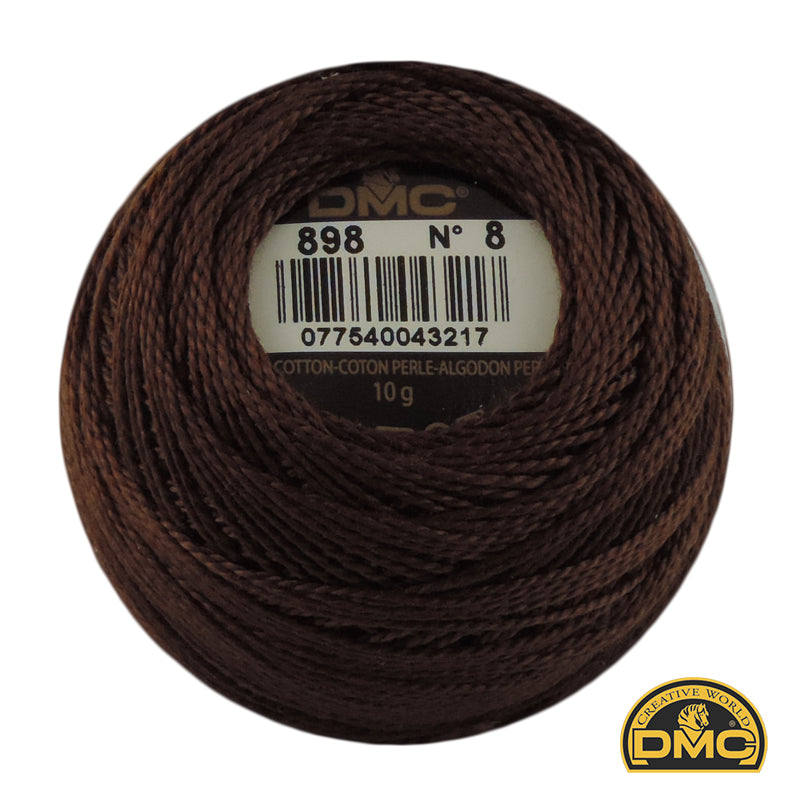 Perle  8  898 Coffee Brown Very Dark