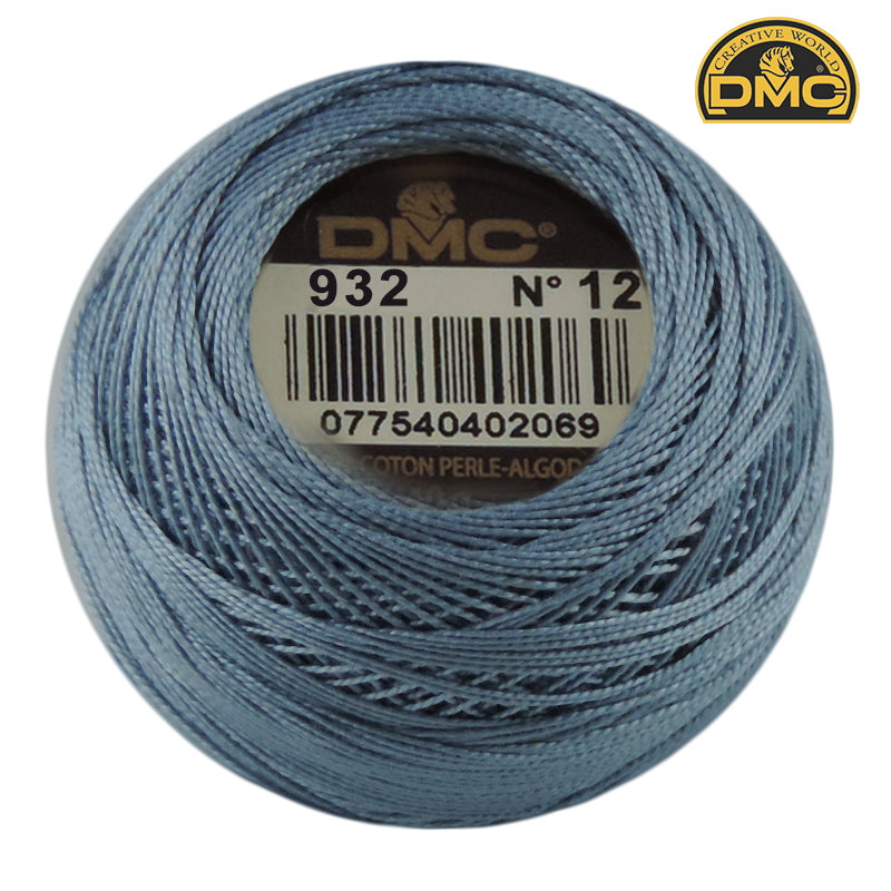 Perle 12  932 Antique Blue - Lt