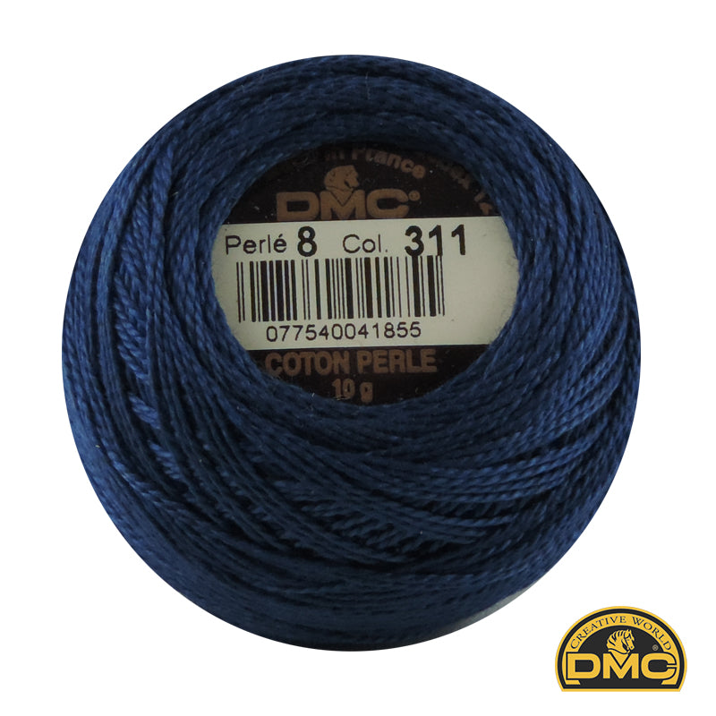 Perle  8  311 Navy Blue Medium