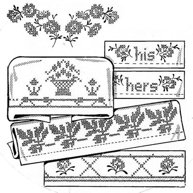 Aunt Martha's 3791 Lovely Borders Pillow