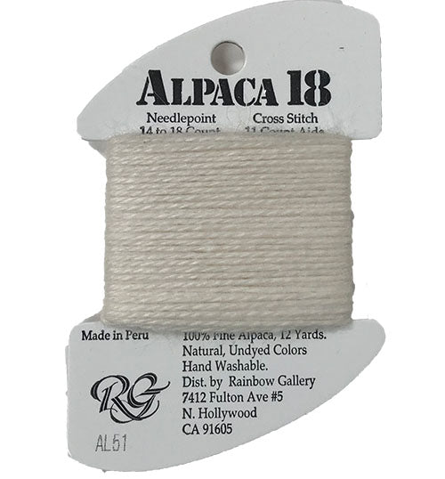 Alpaca #18 51 White Thread