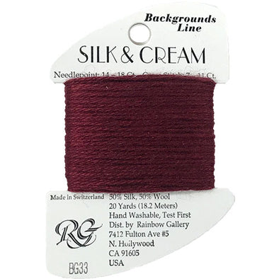 Silk & Cream 33 Burgundy