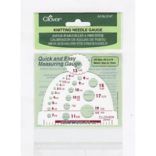 Knitting Needle Gauge Clover 3147