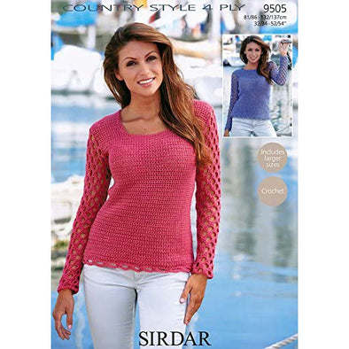 Sirdar 9505 Country Style 4ply Sweater