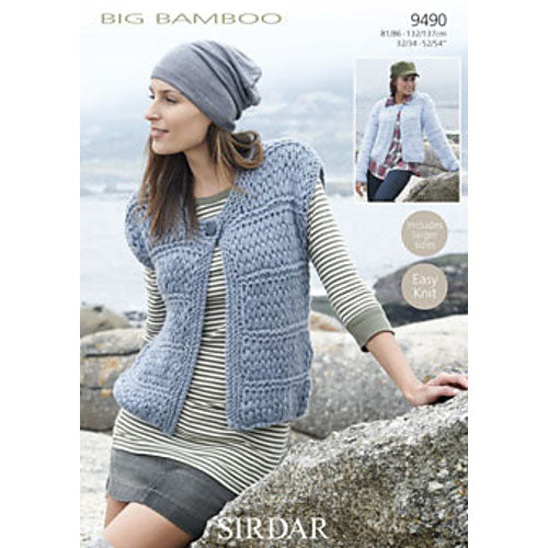 Sirdar 9490 Big Bamboo Waistcoat