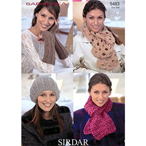 Sirdar 9483 Babouska Beret and Scarves