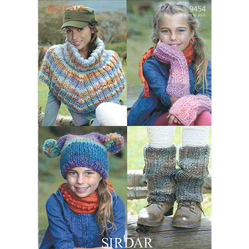 Sirdar 9454 Indie Leg Warmers Wrist Warmers