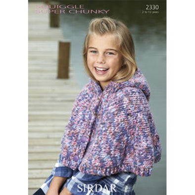 Sirdar 2330 Squiggle Hooded Cape