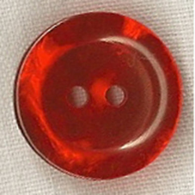 Button 600884EB Red Shiny 17mm