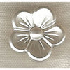 Button 053027EB White flower 15cm