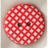 Button STBTGR1 Red Gingham 25mm