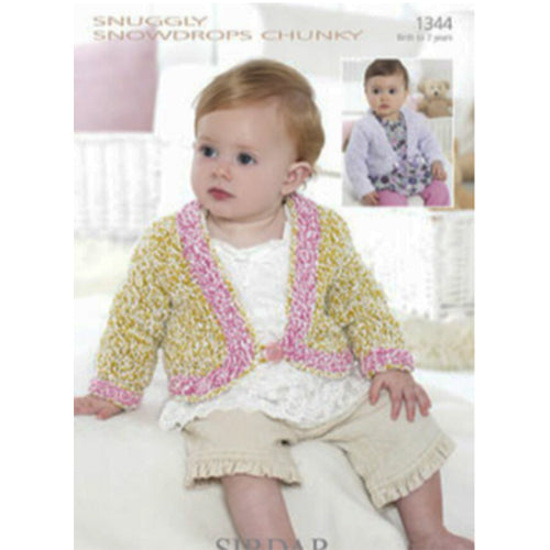 Sirdar 1344 Snowdrops Open Sweater