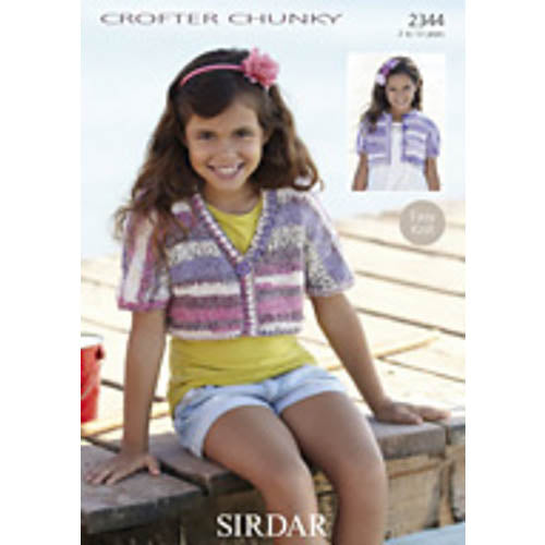 Sirdar 2344 Crofter Cropped Cardigan