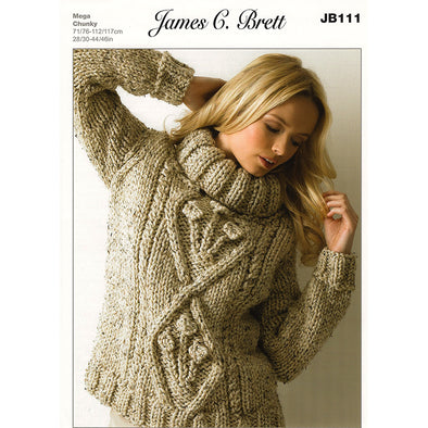 JB111 Rustic Mega Chunky Sweater