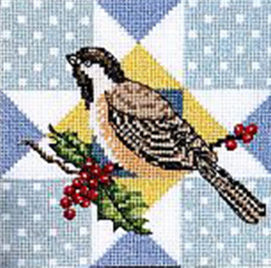 Bobbie G Designs MS152 Star Quilt and Bird