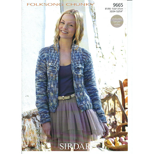 Sirdar 9665  Folksong Cardigan