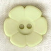 Button 112427 Daisy Light Green 15mm