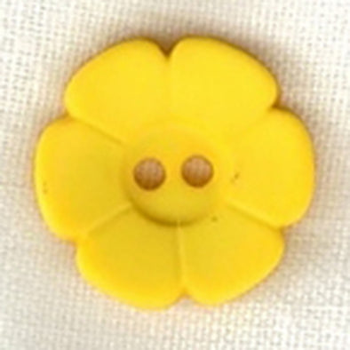 Button 112419 Daisy Yellow 15mm