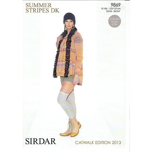 Sirdar 9869 Summer Stripes Sweater DK