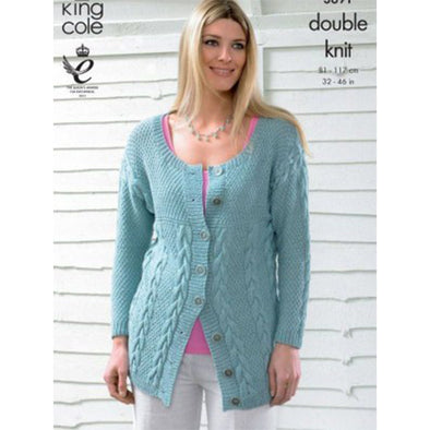 King Cole 3691 DK Cardigan and Sweater