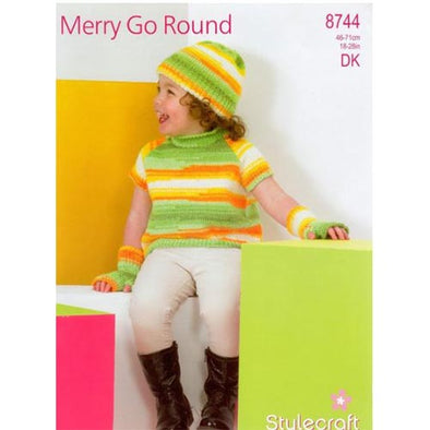 Stylecraft 8744 Merry Go Round Sweater