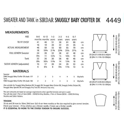 Sirdar 4449 Baby Crofter DK Sweater