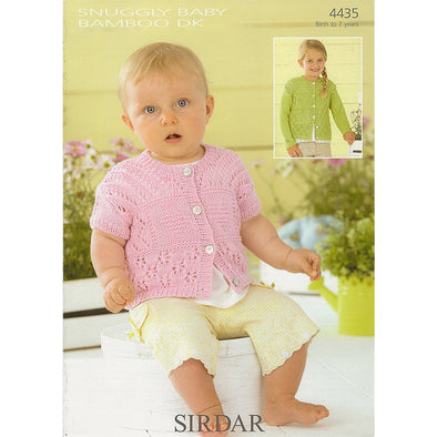 Sirdar 4435 Baby Bamboo DK Cardigan